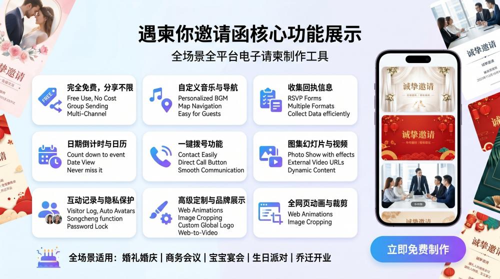 古风升学宴邀约雅致走心，简约请柬传递满满同窗师恩